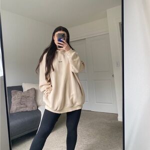 Meshki oatmeal oversized hoodie